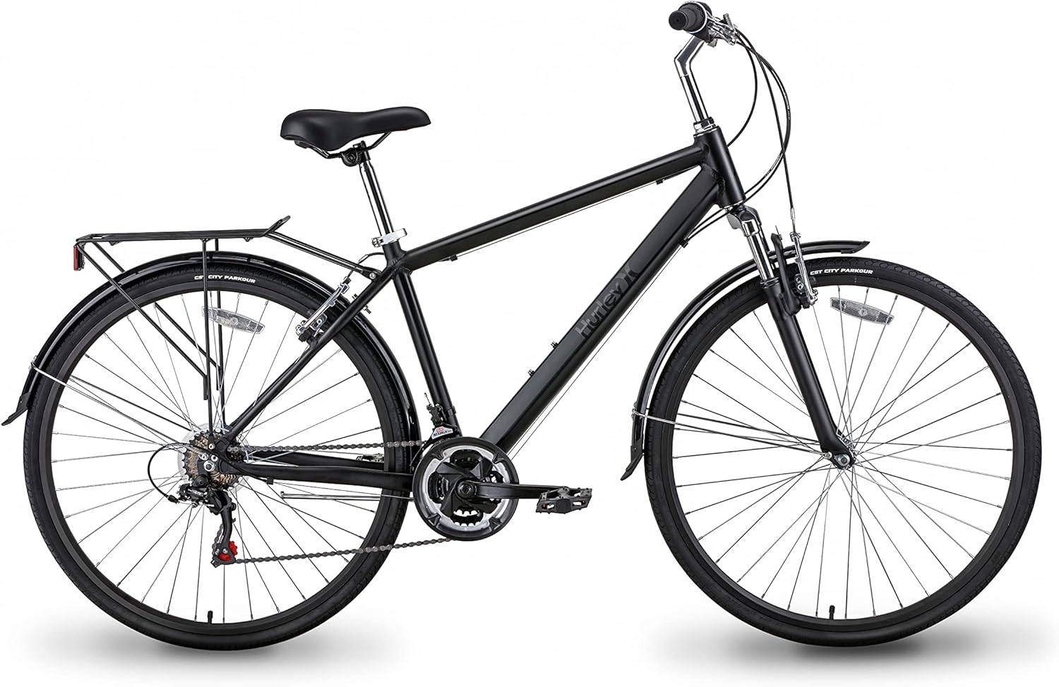 Hurley J-Bay Hybrid Urban Bicycle (Black, Medium / 18 Fits 5'6"-6'0")