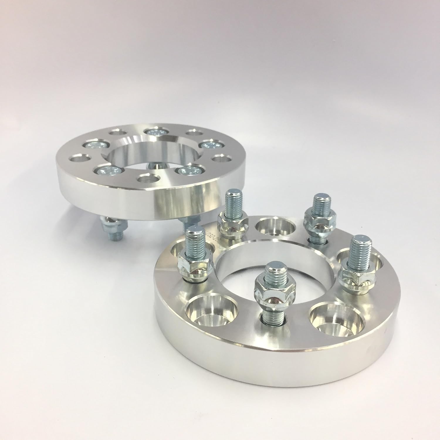 Customadeonly 4 Pieces 1" 25mm Conversion Wheel Adapters 5x100 to 5x114.3 (Change Bolt Pattern) 12x1.5 Studs Center Bore 67.1mm with Open End Lug