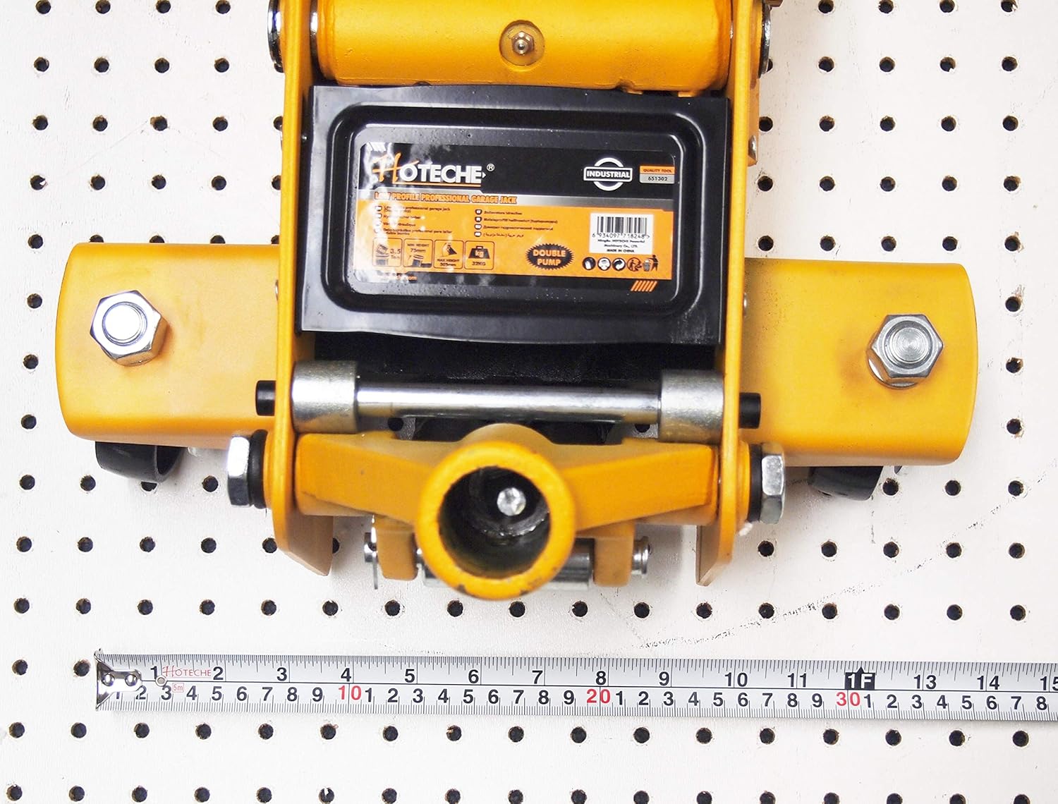 hoteche 3-1/2 Ton Hydraulic Garage Floor Service Jack Low Profile Double Pump