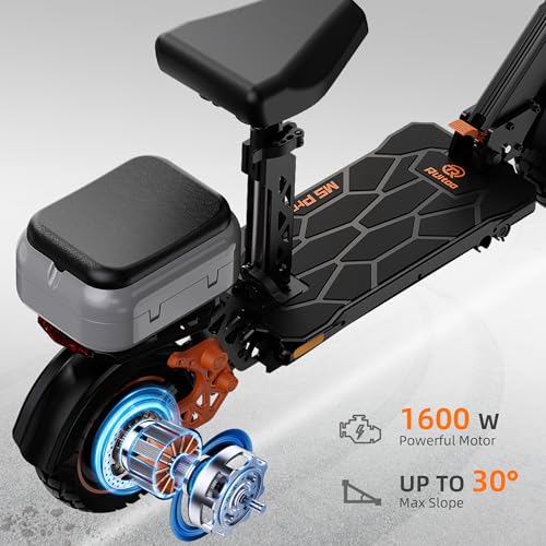 Ruitoo® Electric Scooter, 1000W/1600W/5600W Motor, Off Road Electric Scrooter Adults, 27/32/34/47Mph Top Speed, 28/35/44/50/53 Miles Max Range