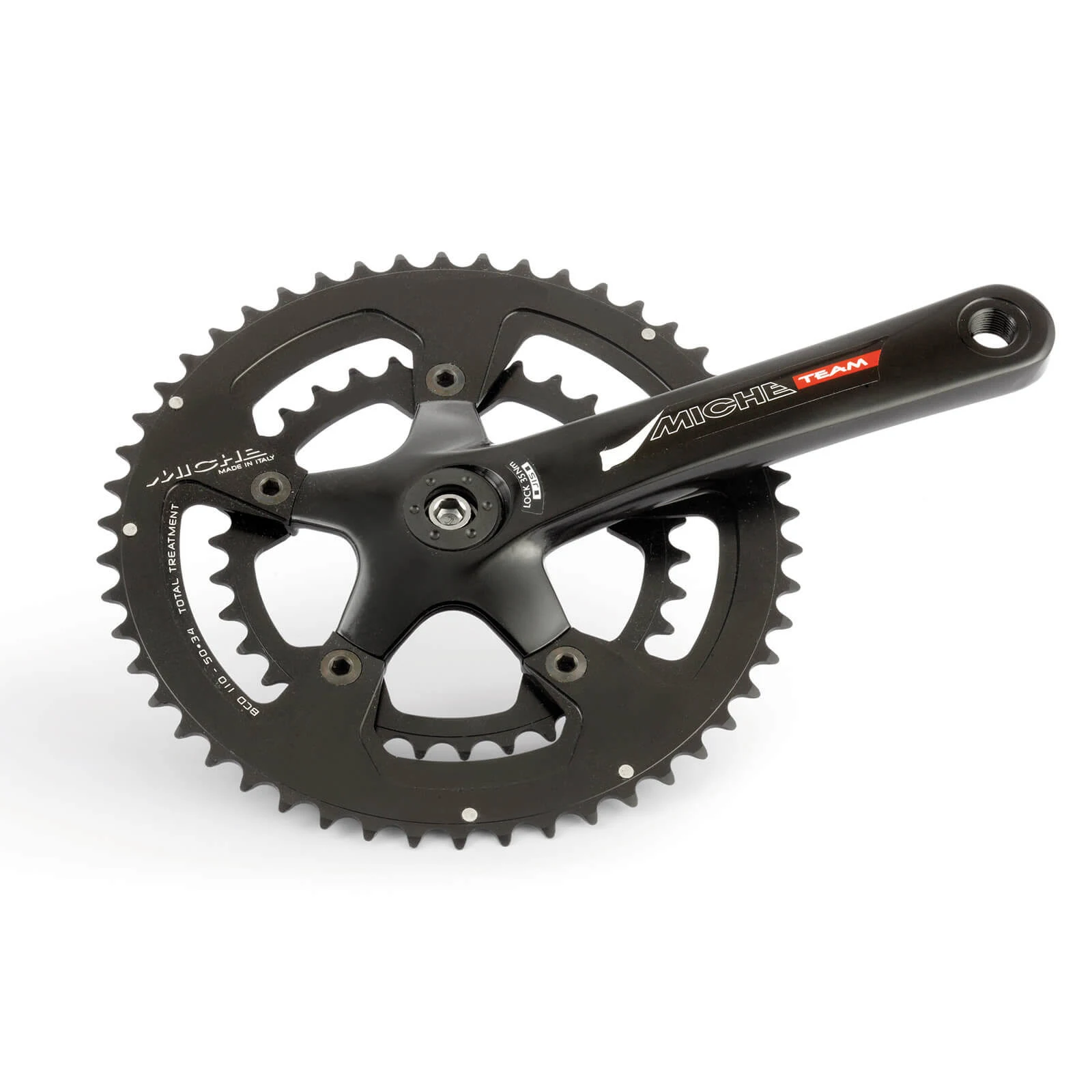 Miche Compact Team CPT Crankset Black 34/50t 172.5mm