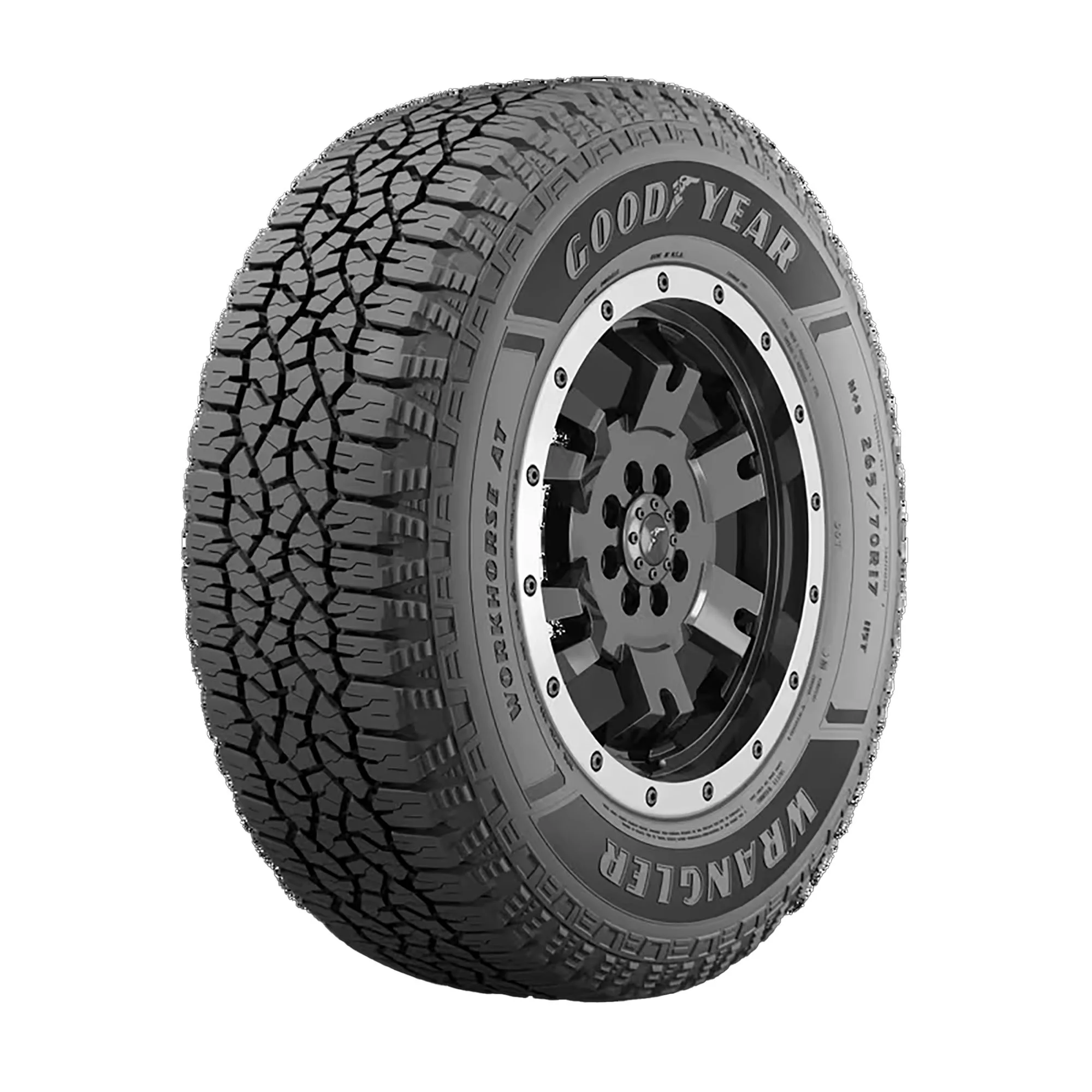 Goodyear Wrangler Workhorse AT All Terrain LT265/70R17 121/118S E Light Truck Tire