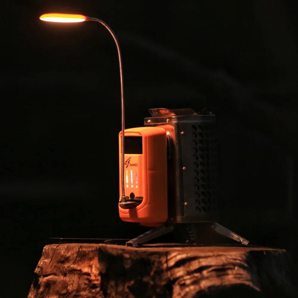 TANNEO Electric Furnace Portable Power Generating Burner for Camping and Picnic - USB Rechargeable SmokeFree Stove for Outdoor Cooking