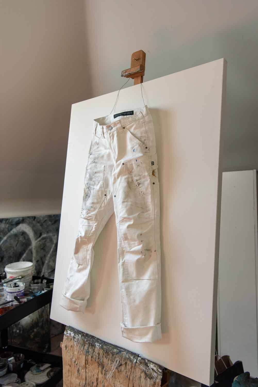 Dovetail Workwear Anna Taskpant Painters White Canvas