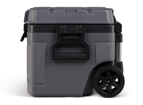 Igloo Trailmate 52Qt Wheeled Cooler, Insulated Hard Shell Ice Chest, Carbonite