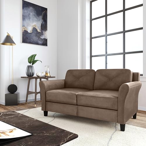 Lifestyle Solutions Harrington Loveseat, Black