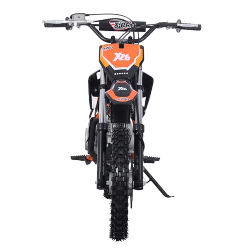 X-PRO X26 125cc Manual Clutch Dirt Bike Big Boys Pit Bike 125 Pitbike,Big 14"/12" Tires! (Blue)