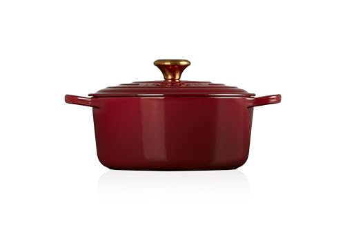 Le Creuset Enameled Cast Iron Signature Round Dutch Oven, 5.5 qt., Cerise