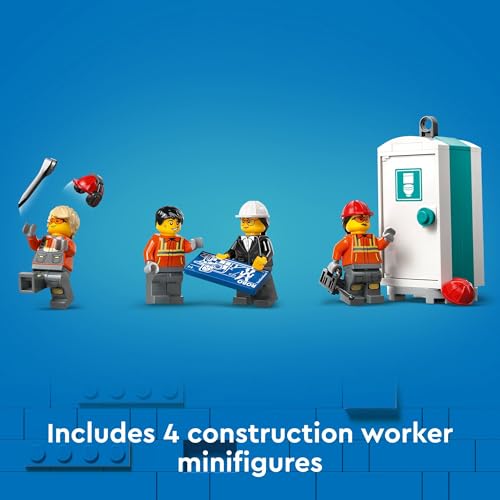 LEGO City Yellow Mobile Construction Crane Toy Set for Boys and Girls
