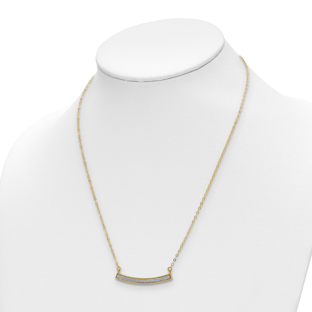 Leslie's Real 14kt Yellow Gold Polished Glimmer Infused With 1 in ext. Necklace; for Adults and Teens; for Women and Men