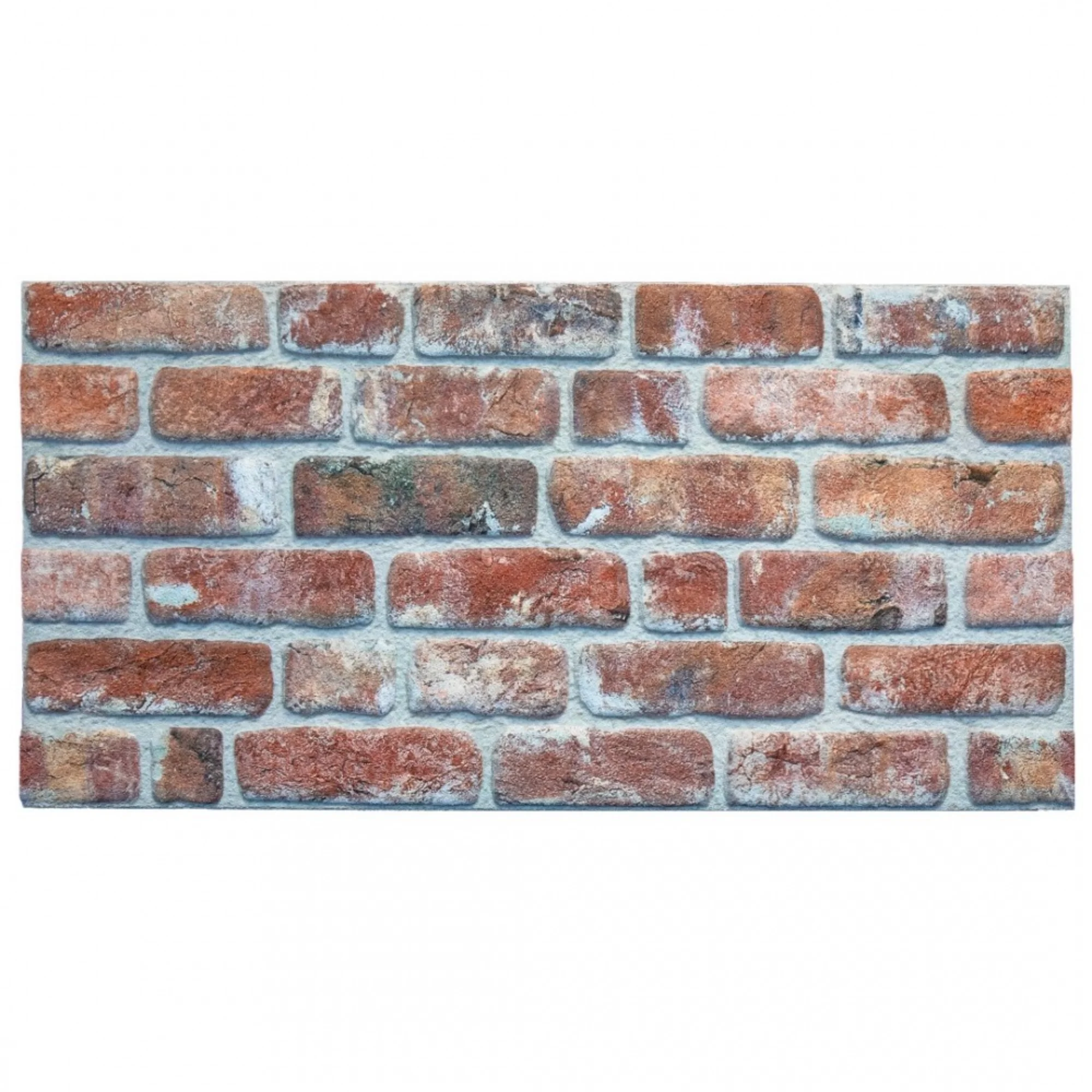 Dundee Deco 3D Wall Panels Brick Effect - Cladding, Red Brown Stone Look Wall Paneling, Styrofoam Facing for Living room, Kitchen, Bathroom, Balcony