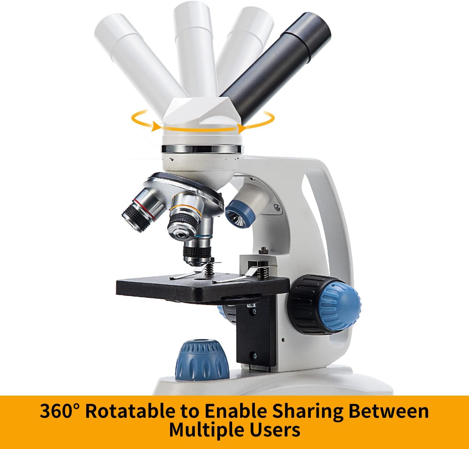 SWIFT Microscope SW150,Compound Student Microscope,40X-1000X,Monocular Head,Coarse & Fine Focusing,Dual Illumination