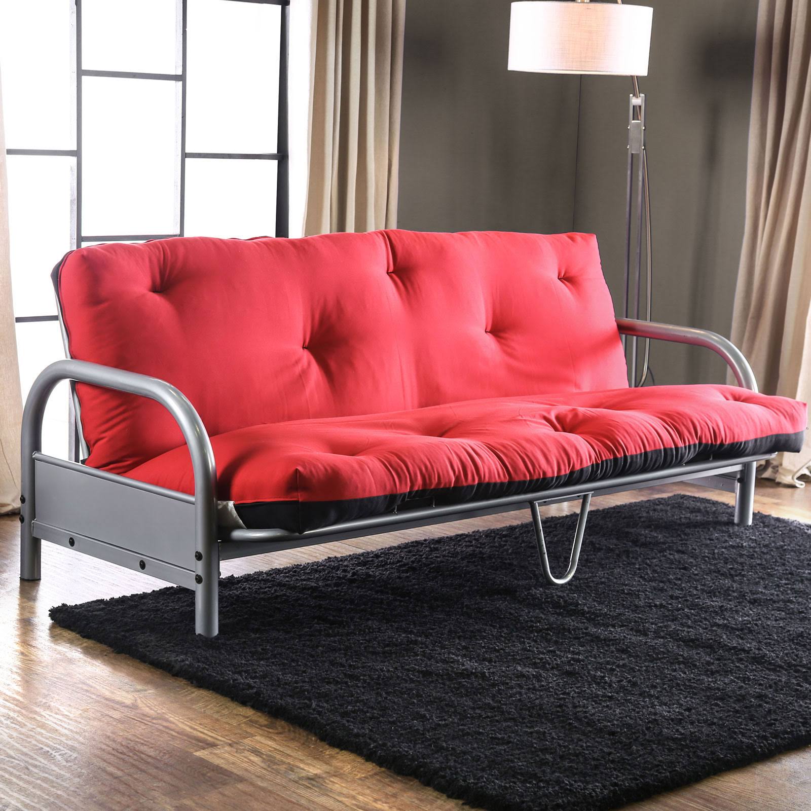 Furniture of America Futon Mattress Aksel Black Red