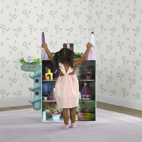 Gabby’s Dollhouse Purrfect Playhouse by Delta Children – Features Sounds & Light Up Ears - Includes 20 Accessories - Fits 8-inch Dolls