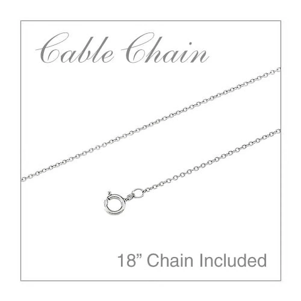 14k White Gold Emerald and Diamond Heart Shaped Pendant with 18" Chain