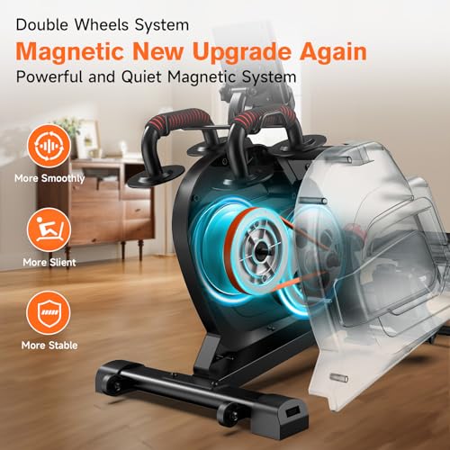 Pooboo Magnetic Rowing Machine 360 LB Weight Capacity, folding rower with Combination Strength exercise, Tablet Holder and Comfortable Seat Cushion