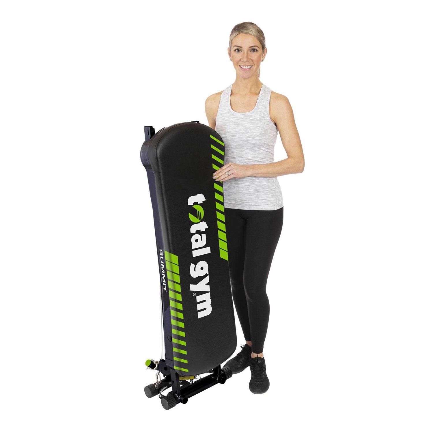 Total Gym Summit Adjustable Home Fitness 70 Exercise Workout System w/ Wing Attachment, Squat Stand, Dip Bars, and Leg Pull Accessory