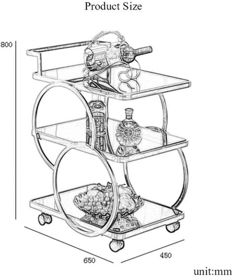 Bar Cart - Rolling Kitchen Carts for Home Hotel