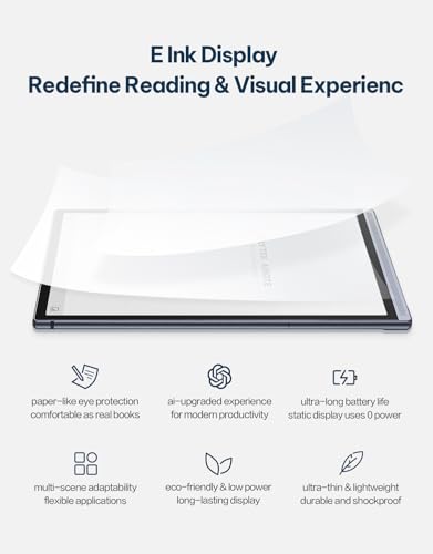 AINOTE Air 2, 8.2" AI E Ink Tablet, Smart Paper Note-Taking Tablet with Stylus & Adjustable Light, ChatGPT-Powered Multi-Language Transcription