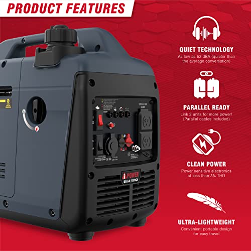 A-iPower 7600W Dual Fuel Quiet Portable Inverter Generator, Electric Start RV Ready, EPA & CARB Compliant CO Sensor