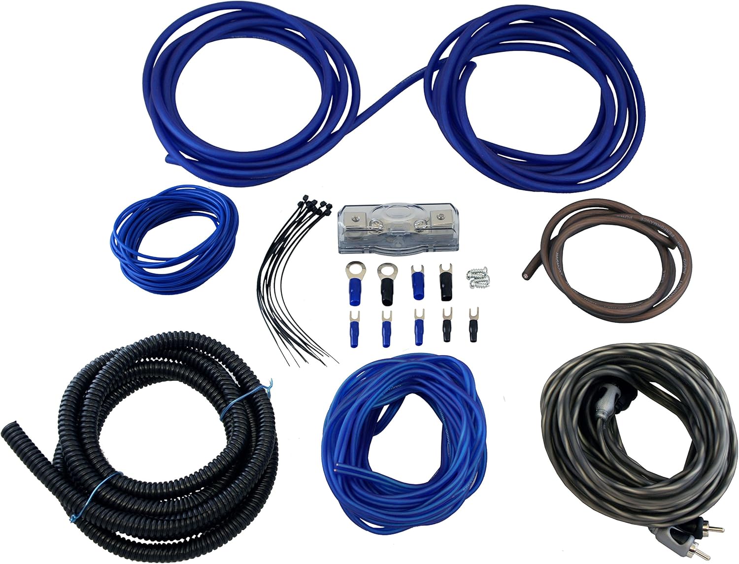 Alpine (2) S-W10D2 Car Audio Type S Series Sub 1200W Peak 10" Subwoofer Bundle with Harmony HA-A400.1 Amplifier & Amp Kit