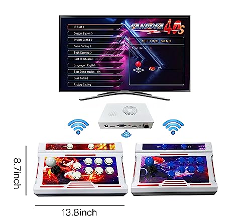 FVBADE [30000 Game in 1] 70S Pandora Box Retro Games Arcade Game Console with Two Separate Host for PC & Projector & TV 3D Games 1-4 Players Category