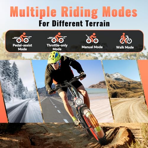 1500W Folding Electric Bike for Adults Full Suspension,52v 20AH Electric Dirt Bike with 20"x 4.0 Fat Tire, Max 30+MPH & 70 Miles Electric Bicycle