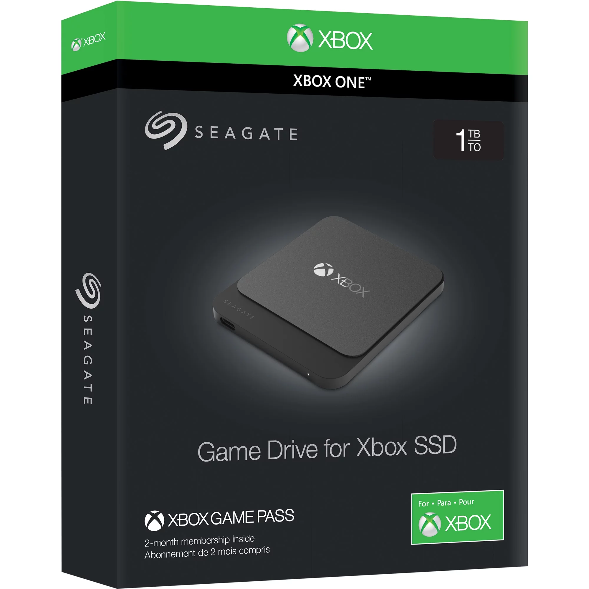 Seagate Game Drive 1TB Solid State Drive - External - USB 3.0- Portable- Black