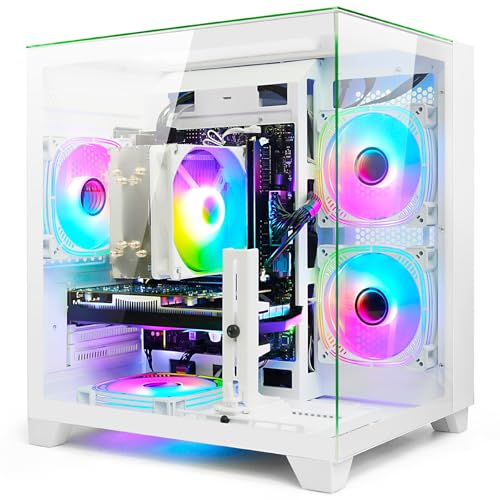 LXZ Gaming PC Desktop - Ryzen 5 5500 | GeForce RTX 3050 6GB | 16GB DDR4 | 1TB NVME SSD | DP/HDMI/DVI, Prebuilt Tower Computer for Gaming