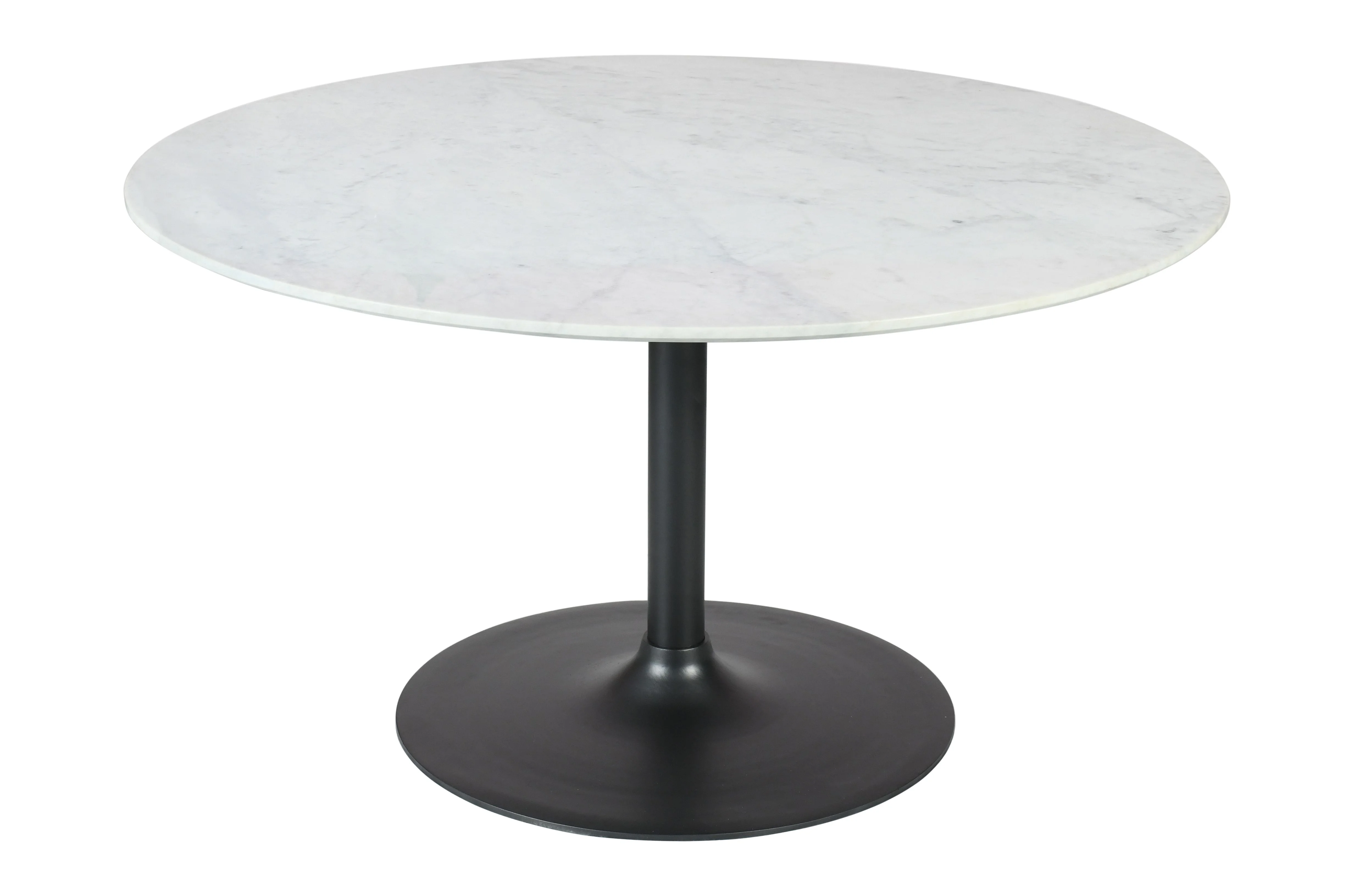 Jofran Rowan 42" Modern Luxury Pedestal Round Marble Dining Table