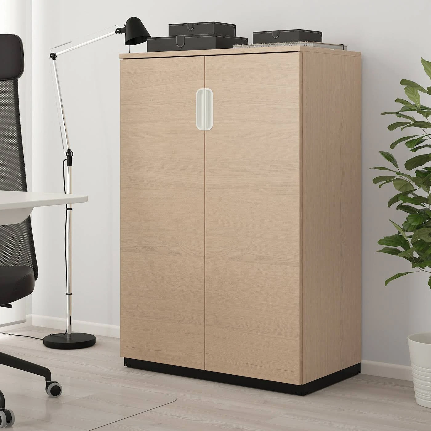 IKEA - Galant Cabinet with Doors, White Stained Oak Veneer, 31 1/2x47 1/4 90365137