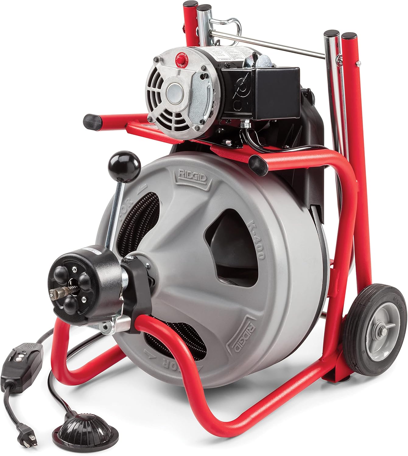 Ridgid 27013 K-400AF 115Volt C45IW Drum Machine with C45 Integral Wound Cable with Autofeed