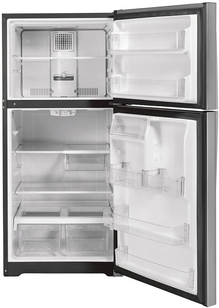 GE GTS19KYNRFS 19.2 Cu. Ft. Stainless Top-Freezer Refrigerator