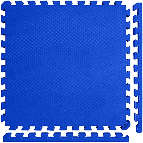 Meister X-THICK 1.5" Interlocking EVA Foam Mats - 2X Cushion for Wrestling, MMA Takedowns & Gymnastics - 2'x2' Tiles
