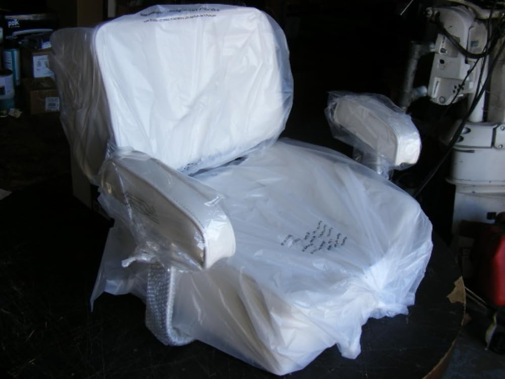 Springfield 1040002 Deluxe Captain's Seat with Armrest - Off-White