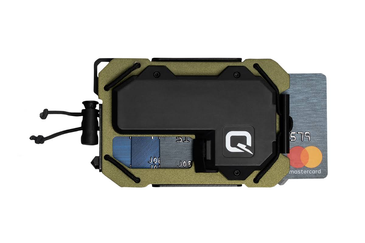 Taq Tactical Wallet - OD Green - High Powered LED Light u0026 RFID Aluminum
