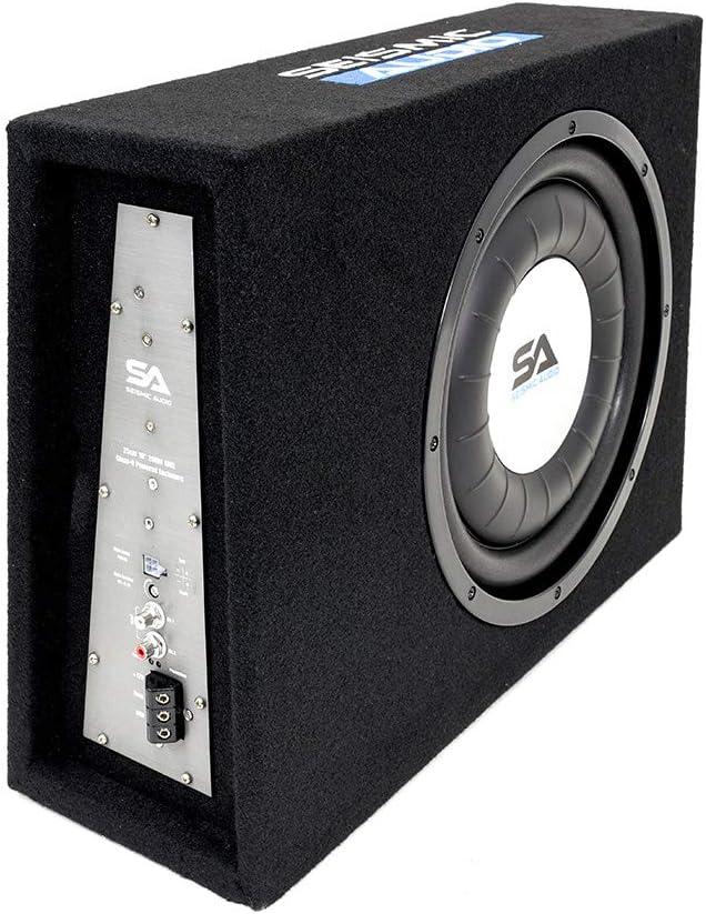 Seismic Audio - SA-SCE08-8 Inch 400 Watt Slim Shallow Mount Car Truck Audio Subwoofer Enclosure