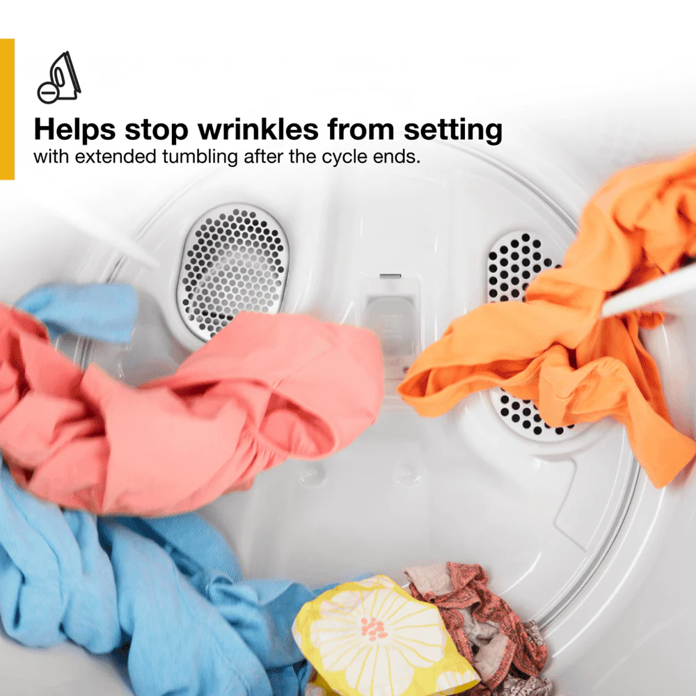 Whirlpool® WED4950HW - 7.0 Cu Ft - Top Load Electric Dryer - White - With AutoDry™ Drying System