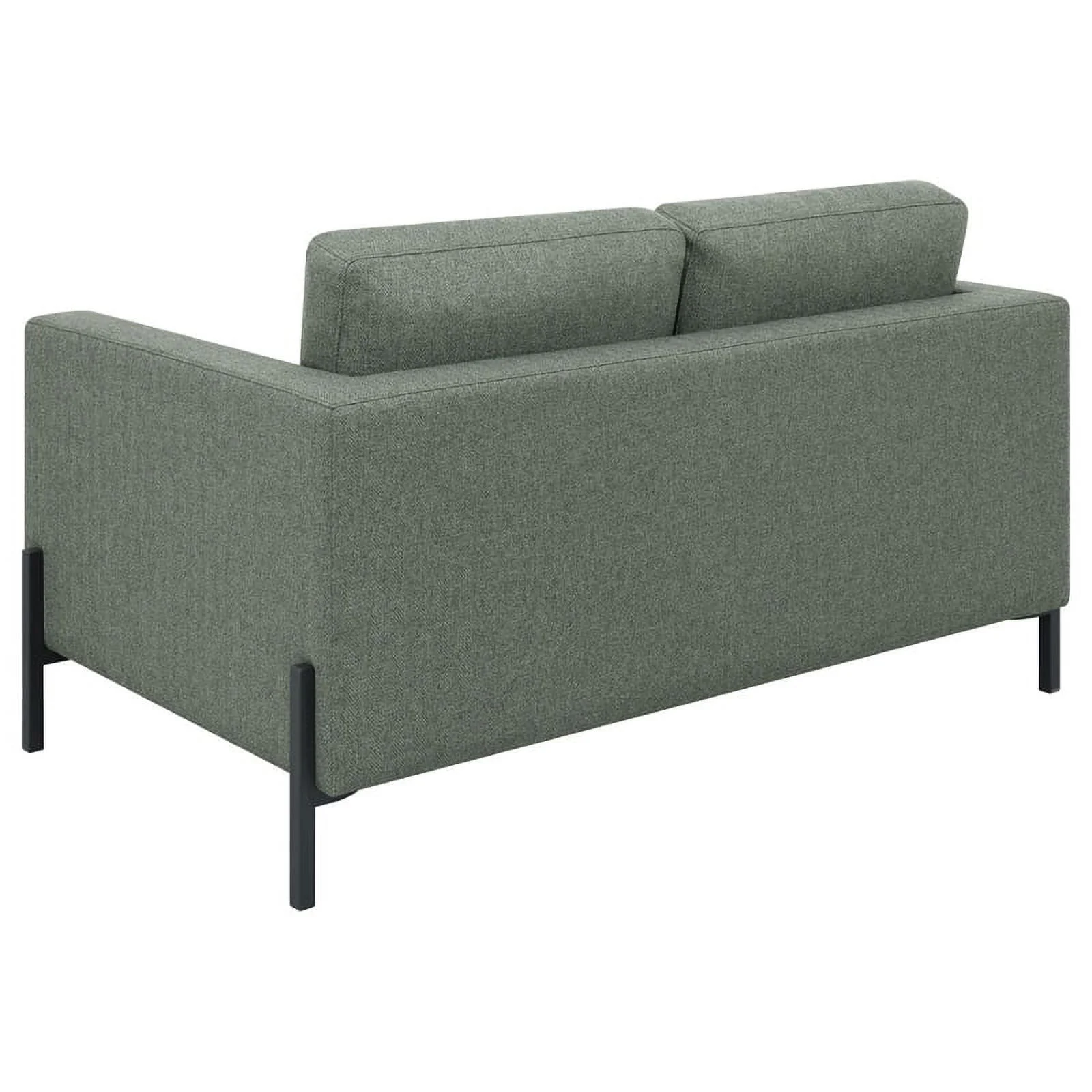 Pemberly Row 2-Piece Upholstered Fabric Sofa Set with Track Arms in Sage