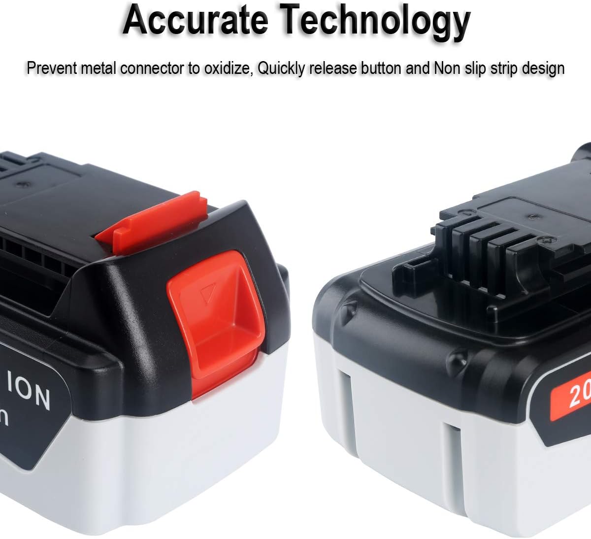 Biswaye 2Pack 20V MAX 6.0Ah Battery Replacement for Black & Decker 20-Volt Max Lithium Battery LBXR20 LB2X3020-OPE LBXR2020-OPE LB20 LBX20 LBX4020
