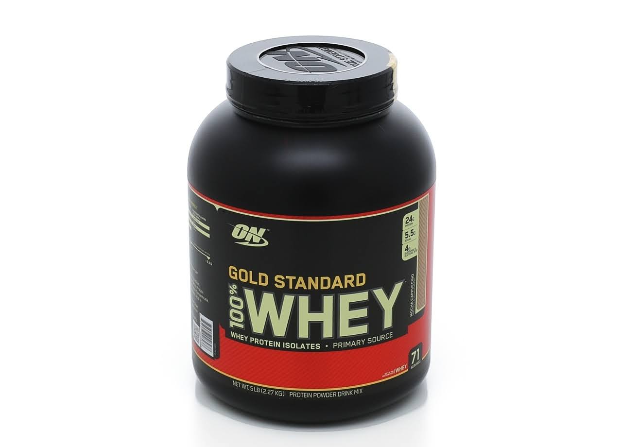 Optimum Nutrition 100% Whey Gold Standard, Mocha Cappuccino - 5 lb tub