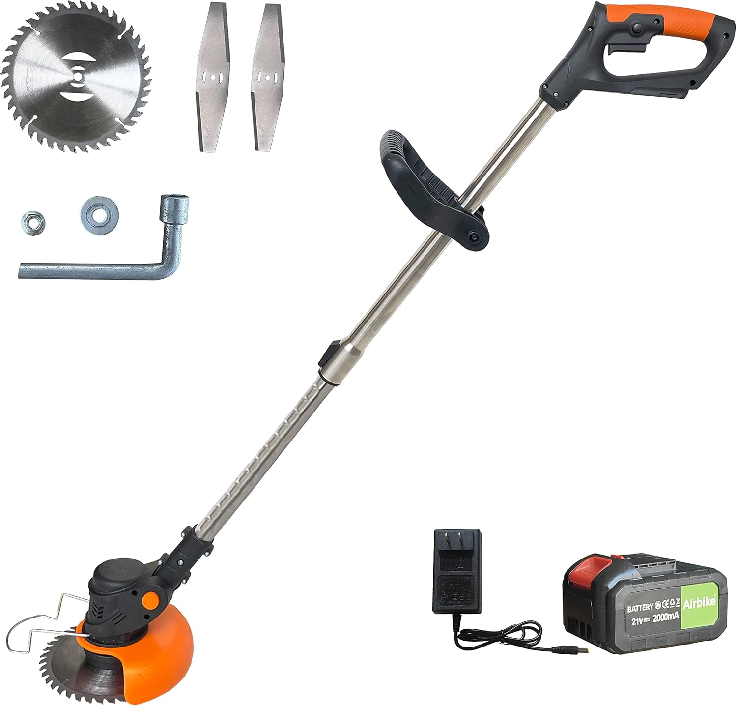 Airbike Brush Cutter Weed Wacker Weed Eater Edger Lawn Tool, Powerful, Lightweight, for Lawn, Yard, Garden