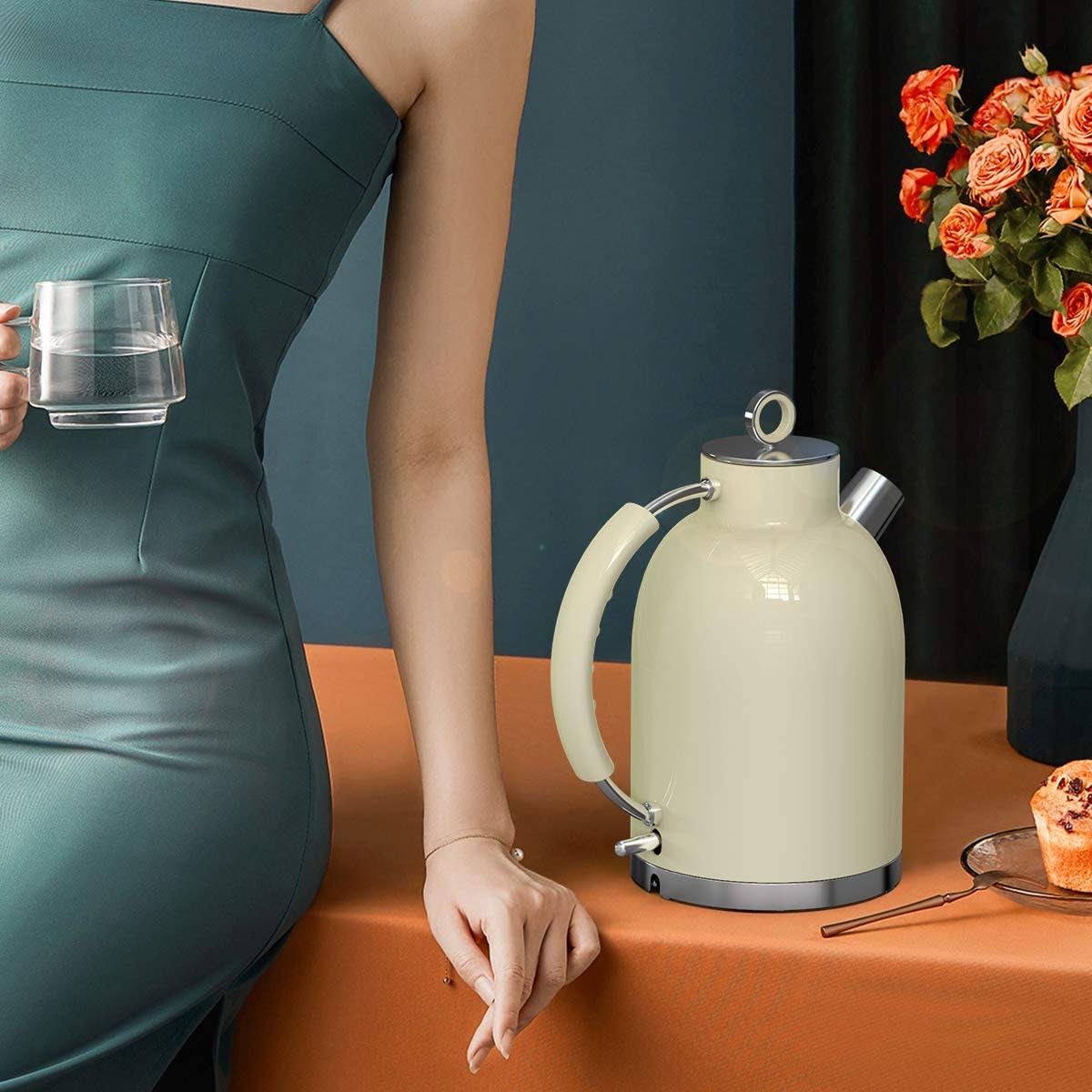 Electric Kettle,ASCOT Electric Kttle Stainless Steel Tea Kettle Fast Boiling