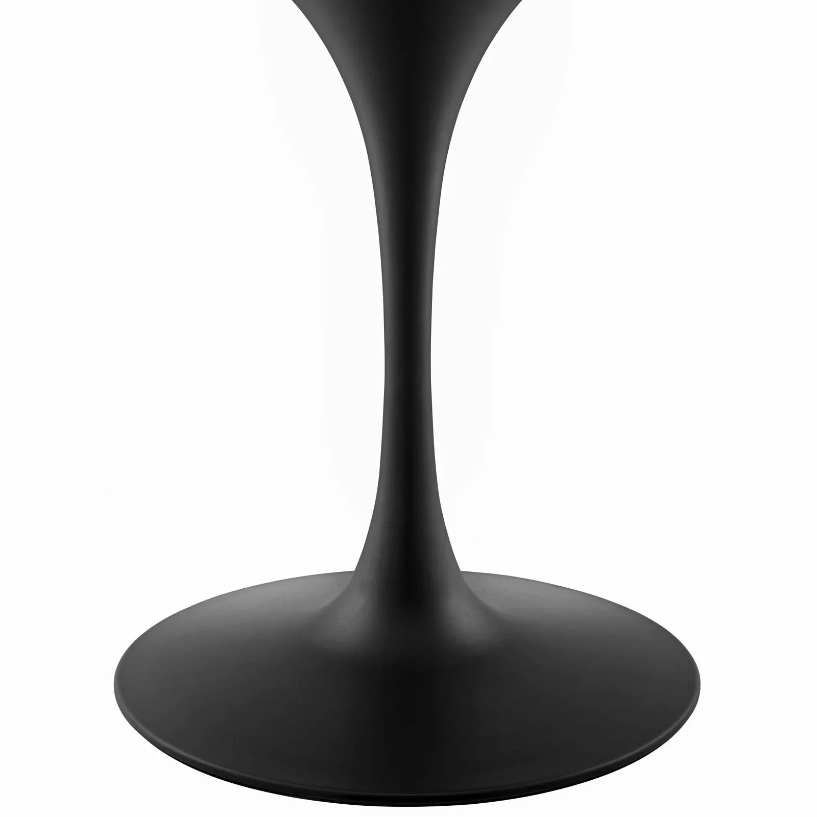 Modway Lippa 48" Round Dining Table in Black Walnut