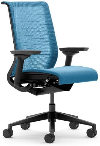 Steelcase Think Chair, Licorice 3D Knit Back with Black Fabric Seat