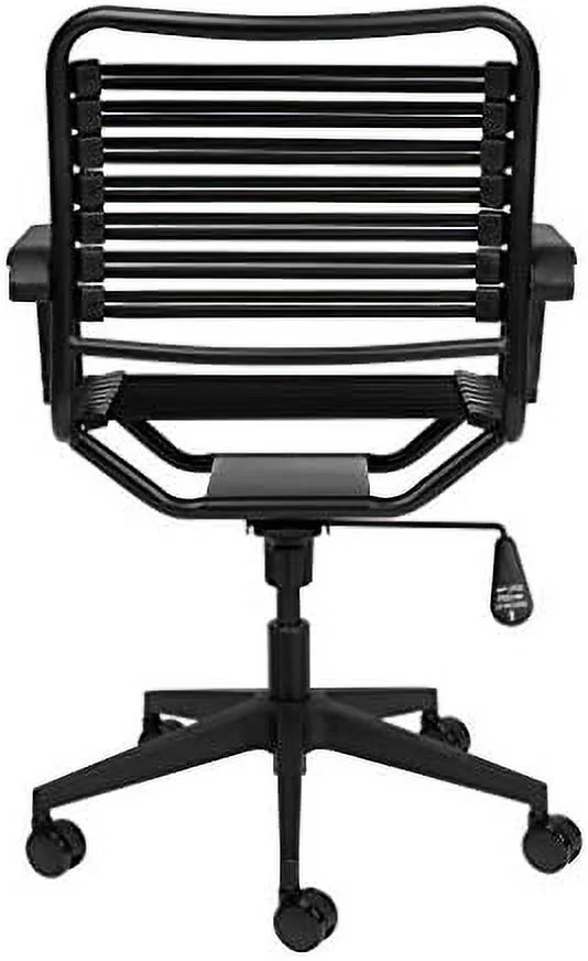 RUNFAYBIU Laura Davidson  Chair for Office Task  with  Elastic Bungie Straps  Rolling  Adjustable Height and Arm  Made of Polyester  Alloy Steel and