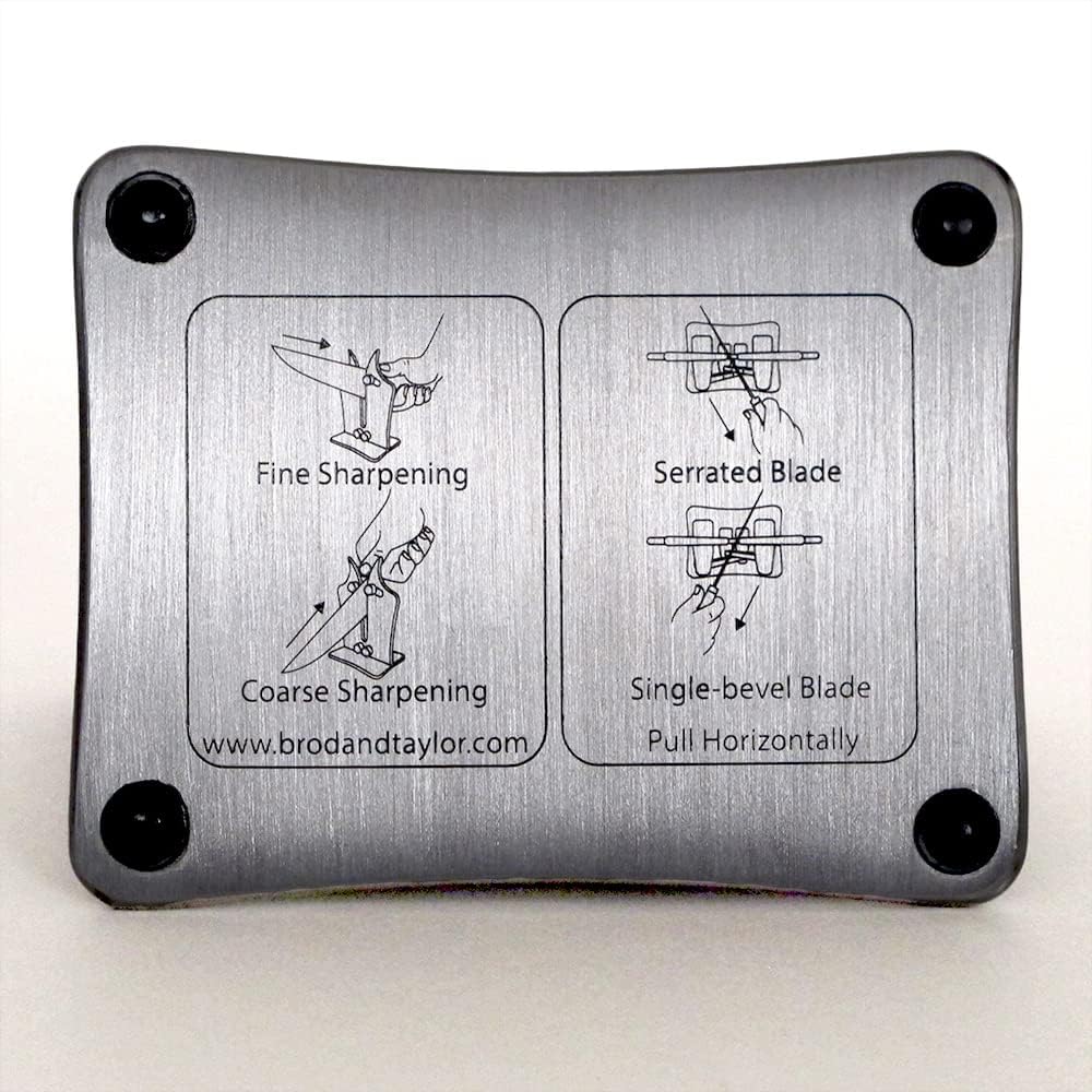 Brod & Taylor Professional Knife Sharpener Solid Stainless Steel and Austrian Tungsten Carbide