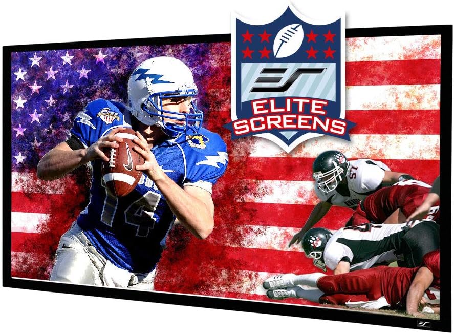 Elite Screens Star Frame Series, 120-INCH 16:9, Fixed Frame Home Movie Theater Projector/Projection Screen, 8K / 4K Ultra HD 3D Ready, SF120HW2