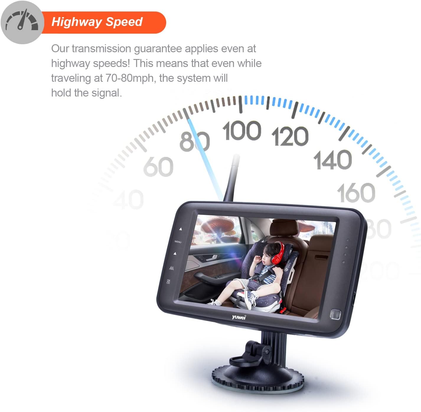 Wireless Backup Camera with 5 inch Split Screen, Ip69k Waterproof Wireless Rear View Camera with Night Vision