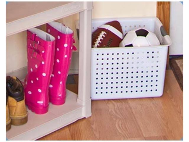 Sterilite Multi-Size Plastic Storage Basket Bin Organizer Bundle Set